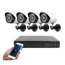 Pack Vidéosurveillance IP PoE / WiFi Hikvision (4 Caméras + NVR + HDD 500 Go)