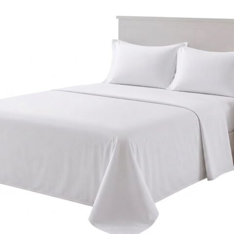 Drap de lit avec taies d'oreiller assorties