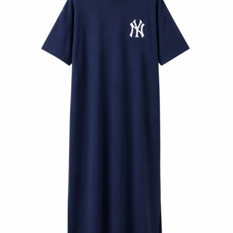Robe Longue Oversize Style T-Shirt NY
