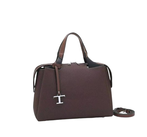  Sac à Main Marron 30 cm Style Élégant  Structuré Tory Busch