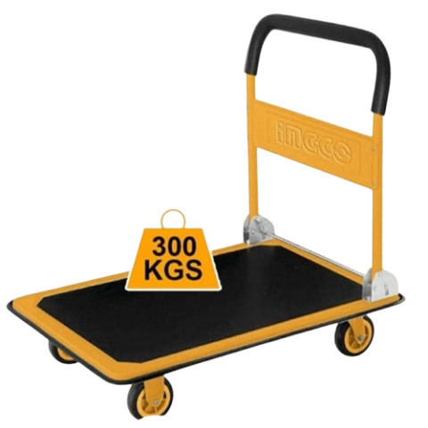 Chariot de Manutention Pliable à Plateforme INGCO – Capacité 300 kg