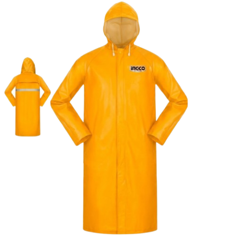 Manteau de Pluie Long Imperméable INGCO – PVC/Polyester