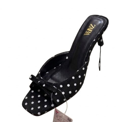 Mules à Talons et Nœud à Pois - ZARA