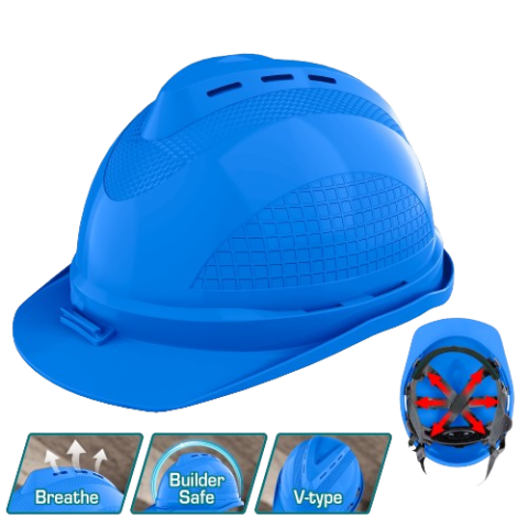 Casque de chantier et de protection bleu TOTAL (TSP8603)