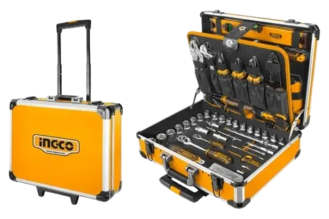 Coffret Outils à Main 147 pcs INGCO | Valise Complète Cr-V
