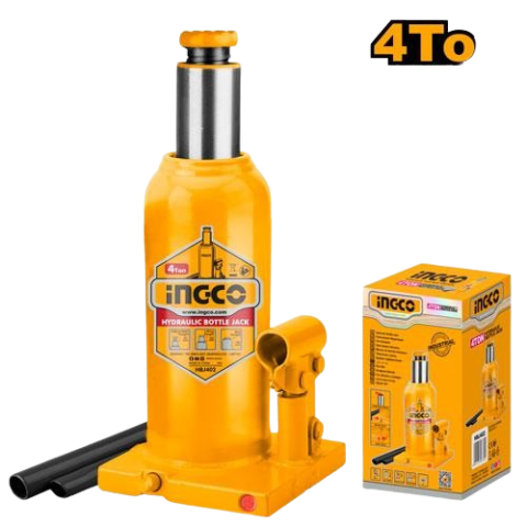 Cric bouteille hydraulique 4 Tonnes INGCO (HBJ402)