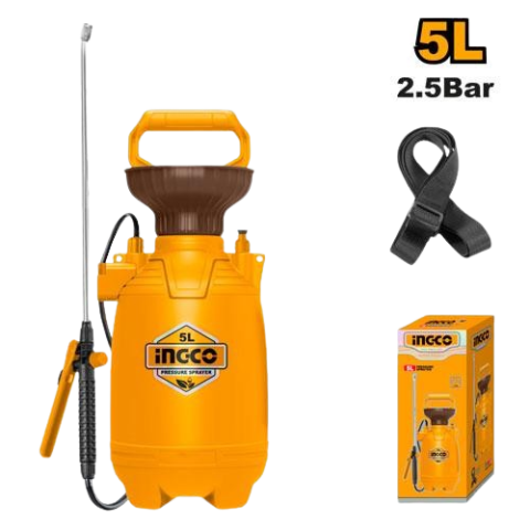 Pulvérisateur à dos à pression préalable 5L TOTAL (HSPP30502)