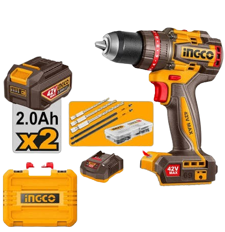 Perceuse-Visseuse à Percussion Sans Fil 42V   Moteur Brushless + Valise