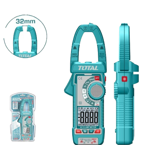 Pince Ampèremétrique 600A True RMS NCV - TOTAL TMT766001