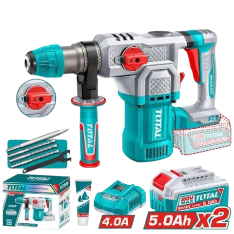 Marteau Perforateur Sans Fil 20V Brushless 2.5J - TOTAL TRHLI202862
