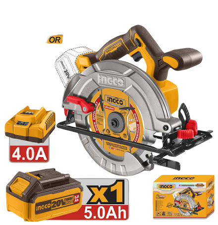 Scie Circulaire Sans Fil Brushless 20V 185mm | Batterie 5.0Ah & Chargeur