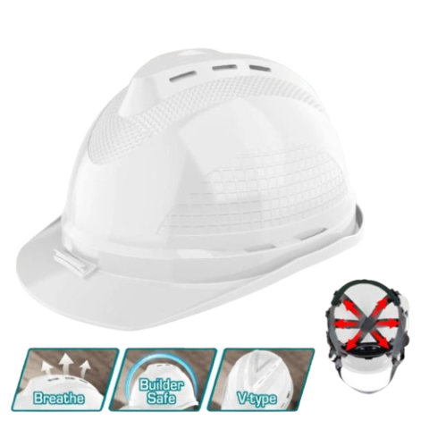 Casque de chantier et de protection blanc TOTAL (TSP8602)