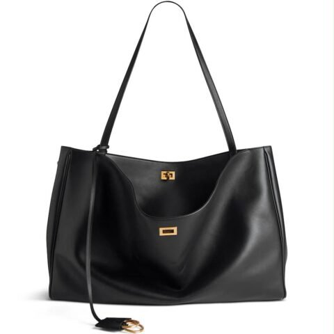 Sac à Main Structuré Noir Tendance - BALENCIAGA 42Cm