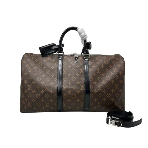 Sac de voyage Louis Vuitton Keepall Monogram Macassar-40Cm