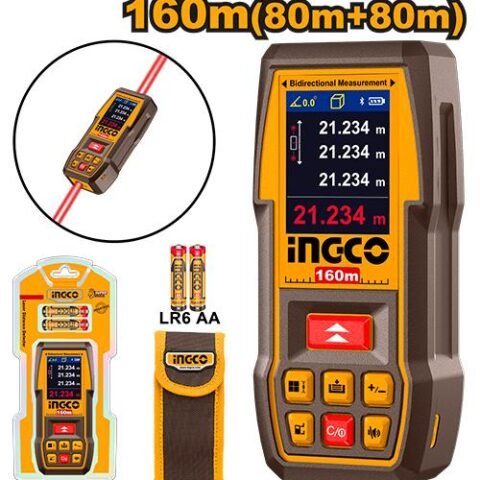 Télémètre Laser Bidirectionnel INGCO 160m (80m + 80m)