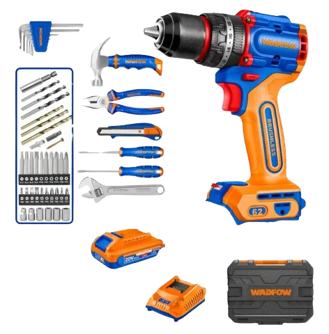Coffret d'Outils 91 Pièces 20V WADFOW WDT4B91