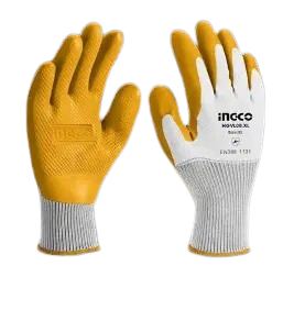 Paire de gants de manutention et de sécurité industrielle